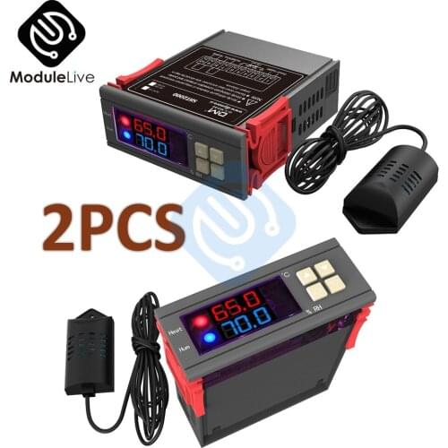 SHT2000 110V 220V Control Temperature Humidity Thermostat 220V Switch for Incubator Controller Thermoregulator Heating Cooling