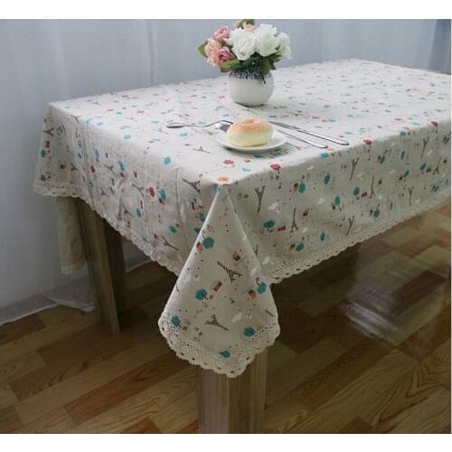 Art Of Wood Zakka Wind Eiffel Tower Antependium Cloth Tablecloth Table Cloth Cover Towel Table Cloth Restaurant Tablecloths