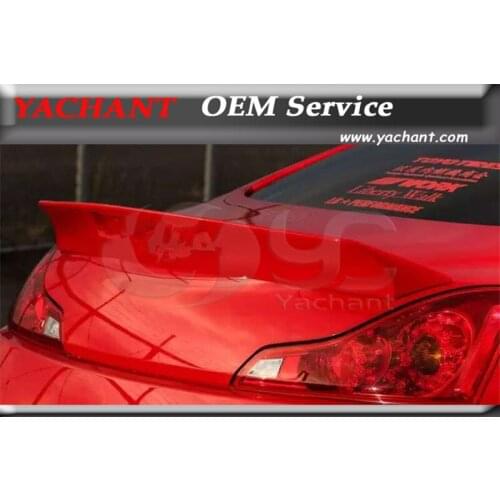 Carbon Fiber Rear Spoiler Fit For 08-15 G25 G35 G37 G Series Coupe V36 G37 Q60 2D LB LP Stage Style Rear Trunk Spoiler Wing