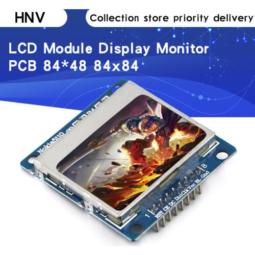 Smart Electronics LCD Module Display Monitor Blue backlight adapter PCB 84*48 84x84 lcd 5110 N0kia 5110 Screen for Arduino