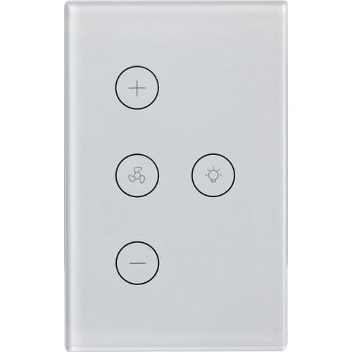 Switch Smart WiFi Ceiling Fan Switch Alexa Google Home Compatible App Control Fan Light Smart Touch Switch