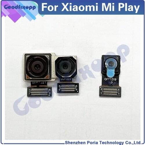 100% Tested High Qual For Xiaomi Mi Play M1901F9E Phone Rear Camera Modules Back Camera Front Camera Big small Camera Replacemen