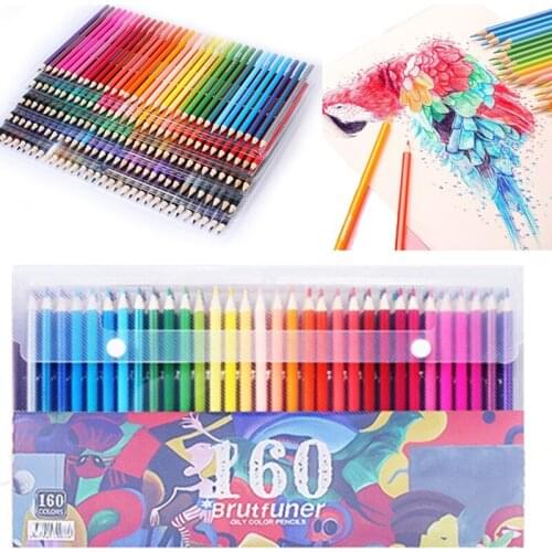 120/160/180/72/48 color oily water professional painting color pencil artist painter school student sketch painting art supplies
