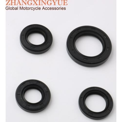 4pcs/set Scooter Oil Seal for GY6 50cc 80cc 100cc 139QMB 50cc Engine Seals Rebuild Kit Scooter Moped