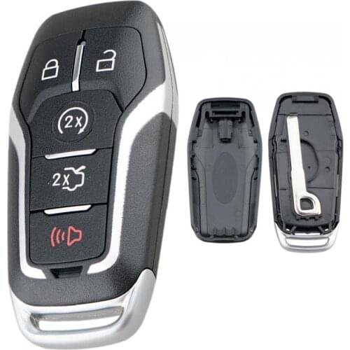 5 Buttons Keyless Entry Remote Smart Key Fob Shell Case Fit for Ford Fusion Mustang Explorer