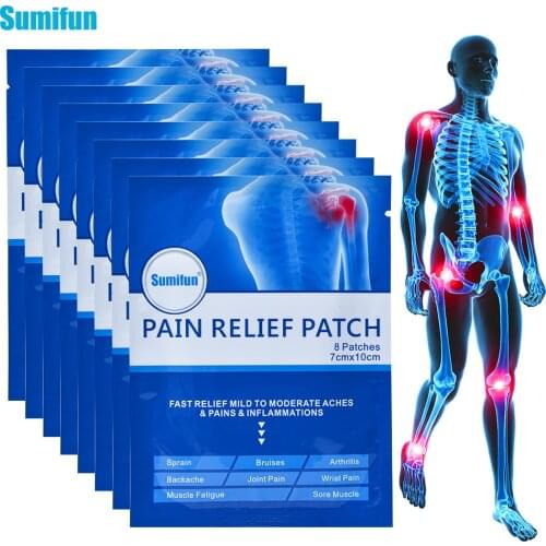 Sumifun 8/16/64pcs Analgesic Pain Relief Patch Rheumatoid Arthritis Medical Plaster Joint Killer Muscle Wrist Pain Bruises Body
