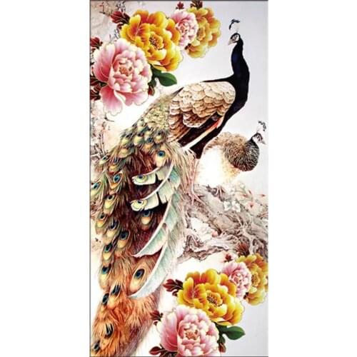 DIY 5D Diamond Painting Peacock Soul Love Cross Stitch Kit Full Drill Embroidery Mosaic Art Picture of Rhinestones Decor Sale