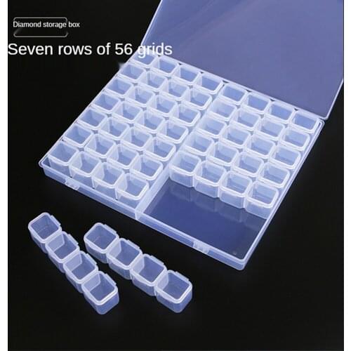 Diamond Painting Tools Set 28/56 Cells Plastic Storage Box Tool light pen Kits for Diamond Painting Embroidery Accessories