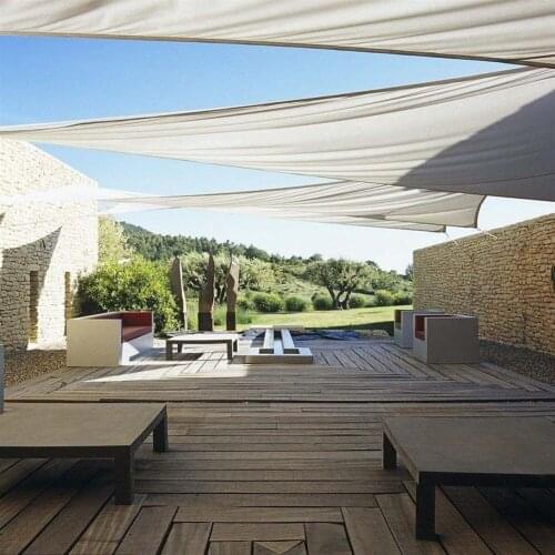 Anti-UV 95% 300D 160GSM Waterproof Polyester Oxford Fabric Shade Sail Rectangle Grey Pergola Cover Canopy