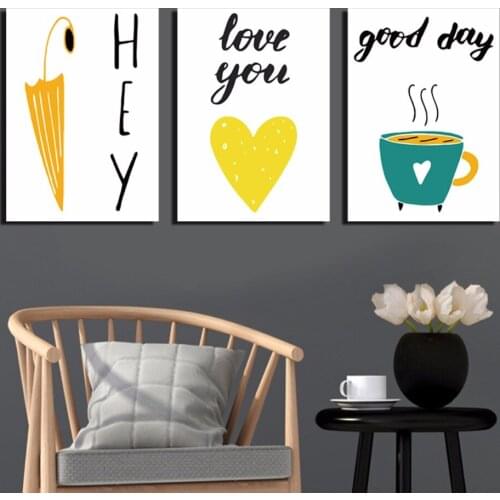 Free shipping Household adornment art gifts canvas painting Leisure coffee poster images boreal Europe style no framed FA319