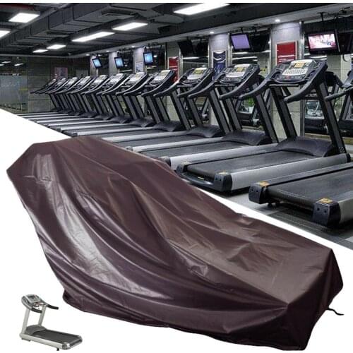 Household Waterproof Running Machine Outdoor Folding Treadmill Sensing Bike Dust Cover Brown