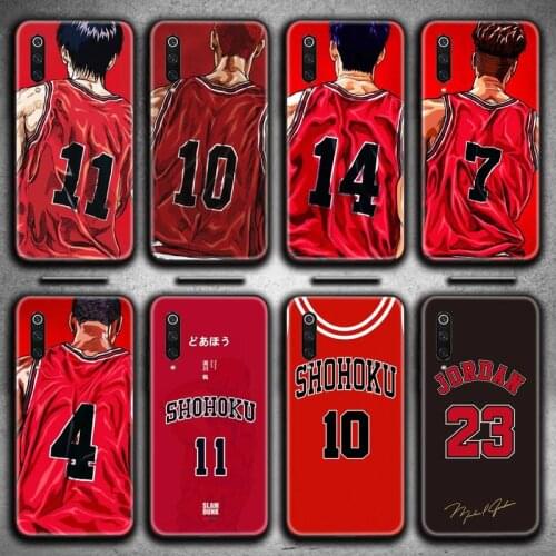 HOTCASHOP Slam dunk Sakuragi Jordan Phone Case for Xiaomi Mi Note 10 Lite Mi 9T Pro xiaomi 10 10 CC9 Pro