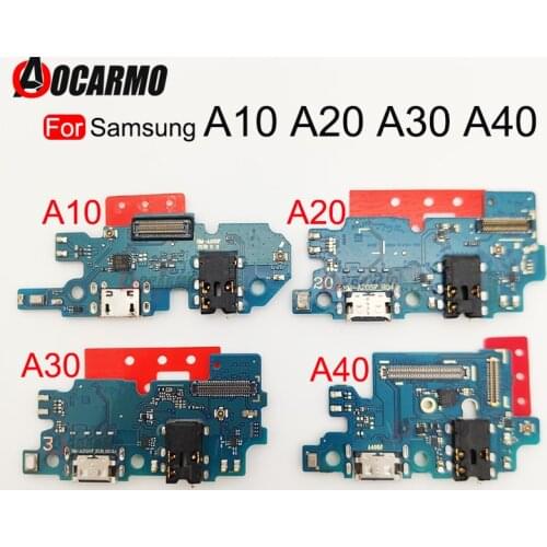 Aocarmo For Samsung A10 A20 A30 A40 A50 A70 A51 A71 A10S A107 USB Charge Port Jack Dock Connector Charging Board Flex Cable
