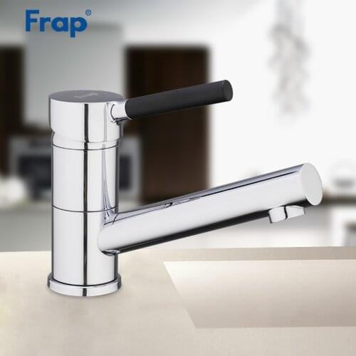 FRAP Kitchen Faucet modern 2 color white and chrome kitchen sink faucet mixer faucet water taps saving water 180 rotation faucet