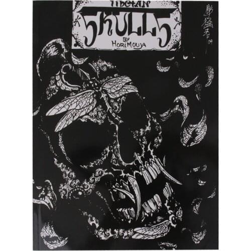 Skull Skeleton Tattoo Reference Book Instruction Sheet Flash Art Supply