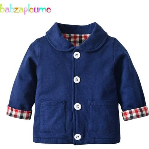 Babzapleume 0-4Years 2019 New Spring Fall Baby Boys Jacket Korean Casual Cotton Kids Coats Fashion Children Outerwear BC1346-1