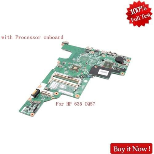 NOKOTION 661340-001 Main board For HP 635 CQ57 Laptop Motherboard with Processor onboard