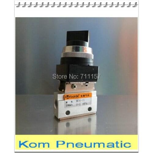 1/8" Inch Pneumatic Selector Mechanical Valve , MOV - 01 Hand Control Air Valve , 2 position 3 way