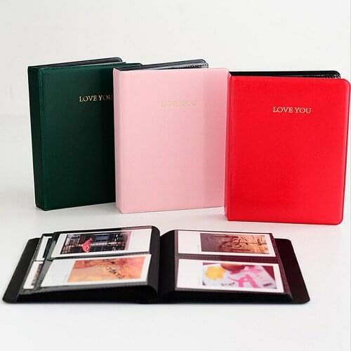 Mini Album Love You 64 Pockets 3 inch Photography Polaroid Photo Albums For Instax Mini Film 8 Mini Instant Picture