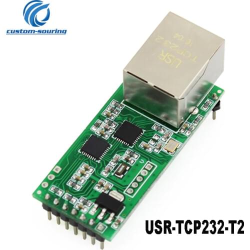 5pc USR-TCP232-T2 Tiny Serial Ethernet Converter Module Serial UART TTL to Ethernet TCPIP Module Support DHCP/DNS with HTTPD