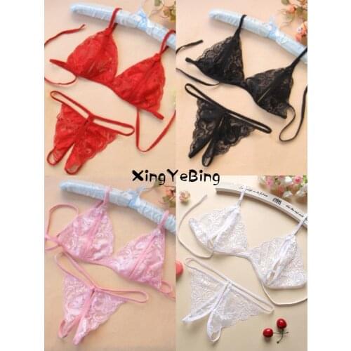 Appeal Opens File Sexy Lingerie Lady Of Bowknot Of Sexy Underwear Of Female Of Lace Of Three Points Type Seductive Underwear