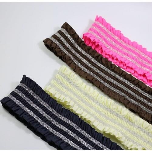 Width 5cm Lurex Lace Elastic Band Elastic Pants Waist Seal Band Flat Elastic Pants Belt