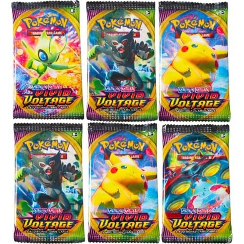 Random 9pcs/bag Pokemon Cards TCG:Evolutions Booster Box Trading Card Game Collection Children Toys