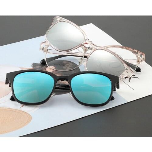Polarized Clip On Sunglasses for Men Driving Mens Sunglasses Rectangular Vintage Sun Glasses For Men/Women