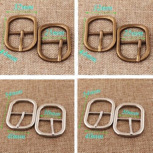 6 Pcs Antique Bronze/Silver Belt Buckles,Center Bar Buckles,25MM/30MM Vintage Adjustable Sliders Buckles for Purse Webbing Bag
