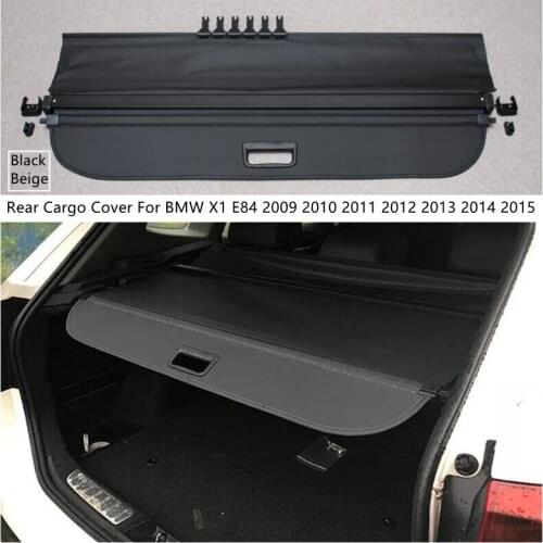 Rear Cargo Cover For BMW X1 E84 2009-2015 Privacy Trunk Screen Security Shield Shade Black Beige High Quality Auto Accessories
