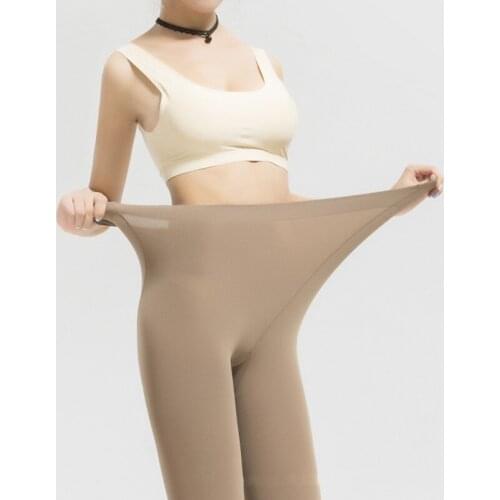 DOIAESKV Women Tights Plus Size 120D Autumn Winter Warm Lined Pantyhose High Waist Female Stretchy Slim Skinny Velvet Tights