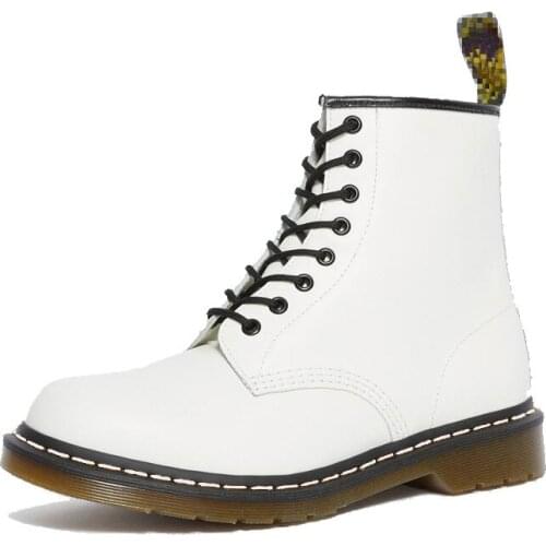 YSHUNIJ 2020 new leather casual shoes couple large size mens boots womens boots locomotive shoes mink leather shoes