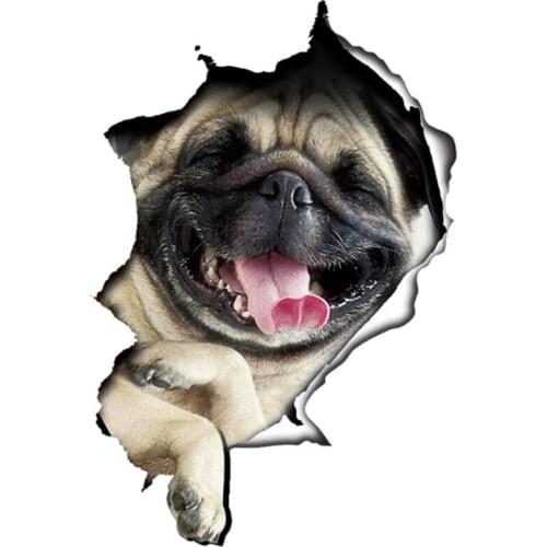 1PC 3D Cute Dog Puppy Side Car Stickers Vinyl Car Wall Window Decal 5 Kinds of Funny style