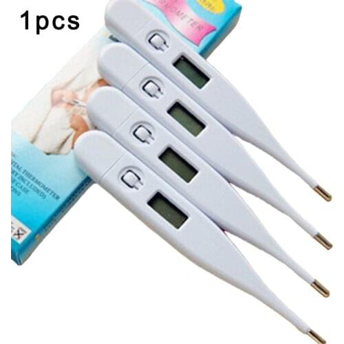 Digital Thermometer Digital electronic thermometer Water thermometer Large LCD screen beep sound white 1 pcs