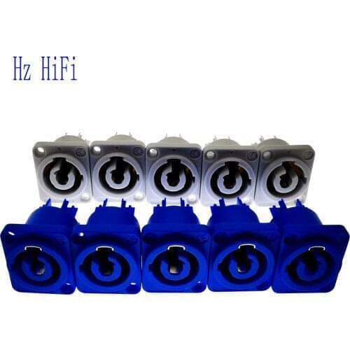 10PCS 3PIN NL3FC Female AC Power Connector Female Plug AC Power Plug 20A/250V For amplifier Stage Light LED Screen Blue White