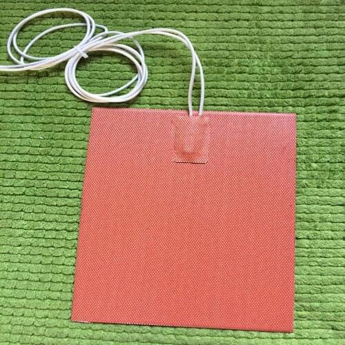 120mm X 120mm, 90W 12V, with 150 Deg C thermostat, All Purpose Silicone Heater Hot Pad, universally Silicon Heater Oil drum heat