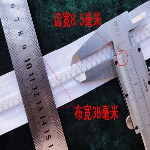 20meters size10 resin zipper white for tent outdoor bags \big zippers free shipping