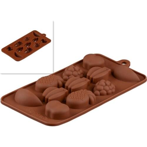3D Fruit Shape Silicone Mould Ice Cube Maker Banana Apple Candy Chocolate Mold Cookies Cutter Fondant Cake Decorating Tools