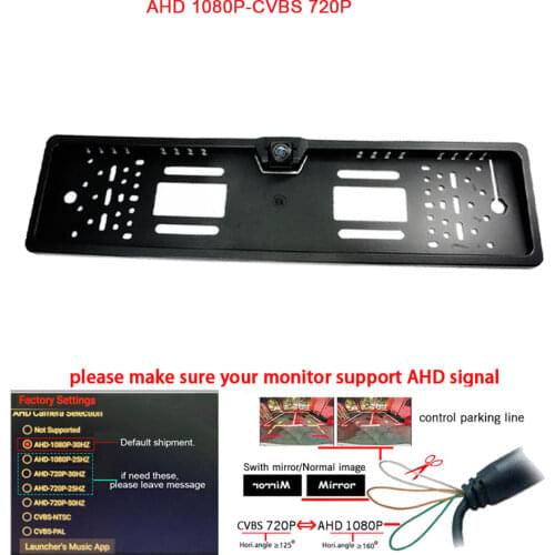 For SONY CCD HD car rear view cameras backup reverse Universal camera European License Plate Frame night vision with lEDS camera