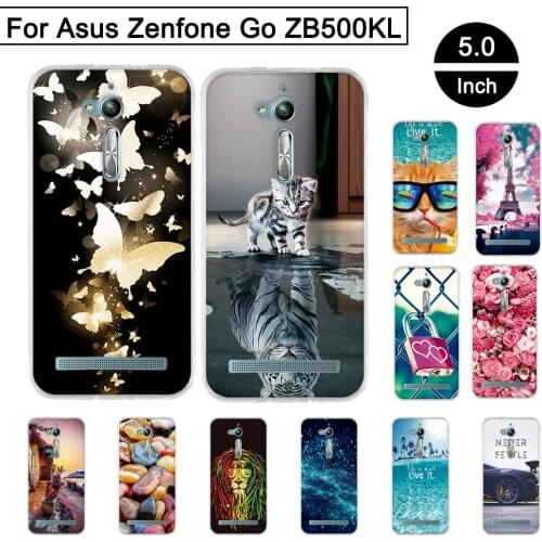 Case For Asus Zenfone Go ZB500KL Case 5.0 inch Silicone Back Cover For Asus Zenfone Go ZB500KL Cover Soft TPU Phone Shells Coque