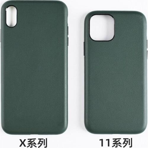 New Genuine Leather Back Cover for iPhone 11 Pro Max XS Max X Business Pouch Full Edge Protect Phone Case Popular Color Pocket