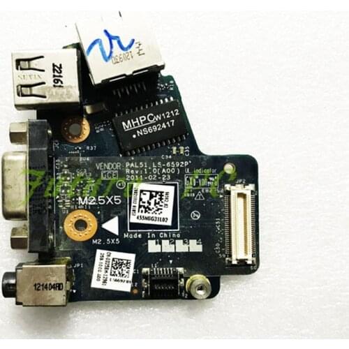 For Dell Latitude E6420 USB VGA Audio LAN Board cn-03258H 03258H 3258H w/ Discrete VGA PAL51 LS-6592P