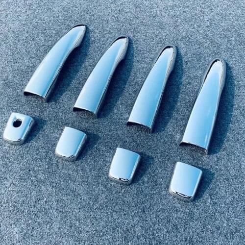 For Nissan Note 2021 2022 ABS Chrome Carbon Fiber Door Handle Catch Cover Trim Protection Cap Sticker Exterior Car Accessories