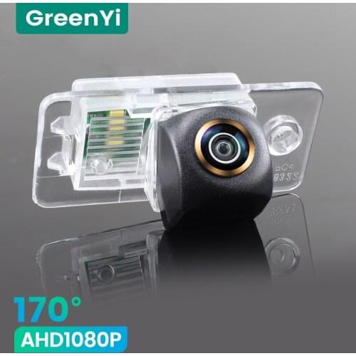GreenYi 1080P HD 170° Car Rear View Camera For Audi Q7 S8 A6L A4 A3 S5 A8L 2009-2015 Reverse Reversing 4 pin Vehicle Parking AHD