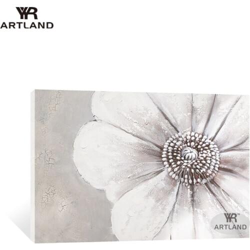 Hot sale Large flowers on the wall for home decor Handmade canvas oil painting hanging picture for living room bedroom no framed