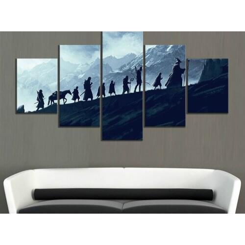 Rings Science Fiction Movie Poster Decorative Paintings Artwork HD Wall Picture for Living Room Decor