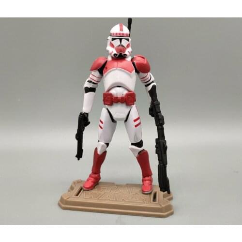 STAR WARS Legacy Collection Shocktrooper Red White Trooper 3.75" Loose Action Figure