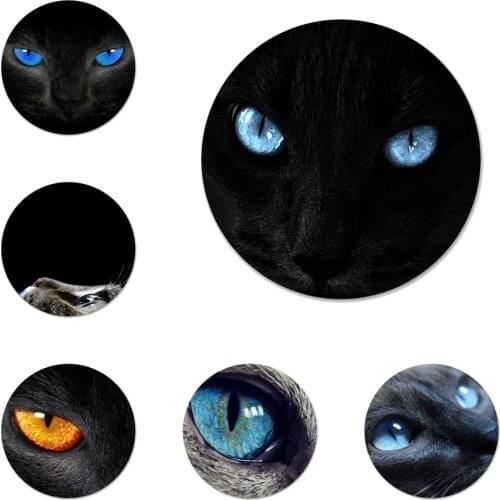 Cat Staring At You With Eyes Icons Pins Badge Decoration Brooches Metal Badges For Backpack Decoration