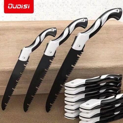 OUDISI Multifunctional Folding Saw Blade Hand Saw Woodworking Cutting Tools SK5 Steel Handle Collapsible Sharp Garden Saw