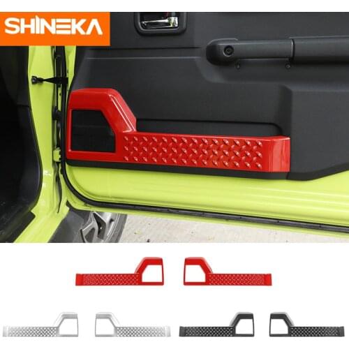 Interior Mouldings For Suzuki Jimny Accessories Red Car Inner Door Decoration Cover Anti-kick Stickers For Suzuki Jimny 2019